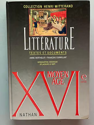 Couverture de Littérature : textes et documents — Moyen Âge–XVIe siècle