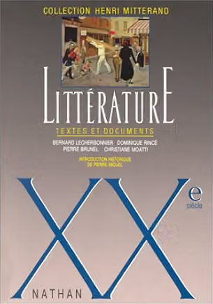Couverture de Littérature : textes et documents — XXe siècle